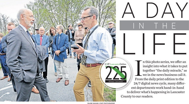A photo series gave readers a behind-the-scenes look at what it takes to put out a newspaper.