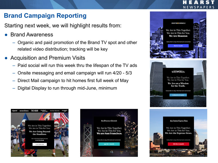 The campaign transformed from a TV branding campaign to much more during the early days of the pandemic lockdown.