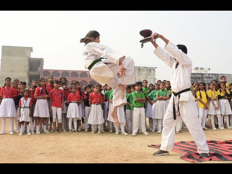The "Aparajita: 100 million smiles" campaign has helped empower young women in many ways, including self-defense workshops.