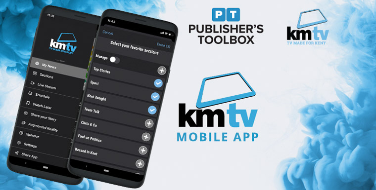 The KMTV mobile app lets users share their experiences and rewards them for their contributions.