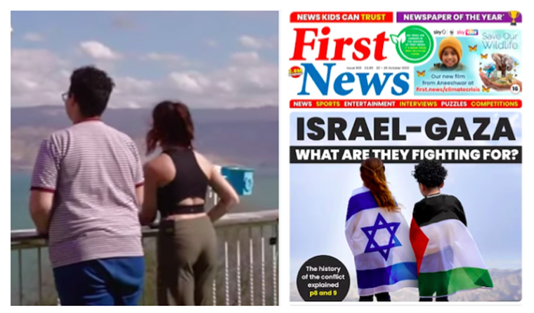 First News brought back a 2022 "Kidversation" about the experiences and hopes for peace of a Palestinian boy and Israeli girl.