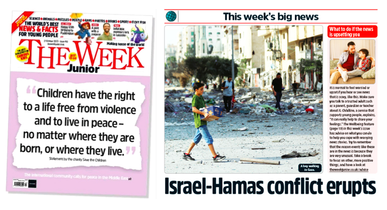 The Week Junior in Britain avoided graphic details or imagery.