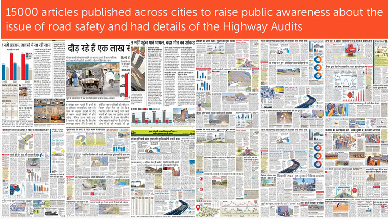 Dainik Jagran's content campaign included 15,000 articles that raised awareness about road safety.