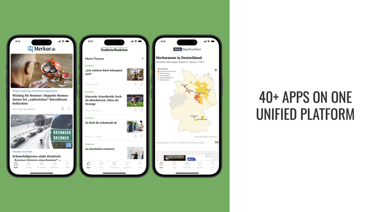 Ippen Digital is one of the largest publisher networks in Germany. Already more than 40 brands use its unified app platform to drive loyalty and engagement for users.