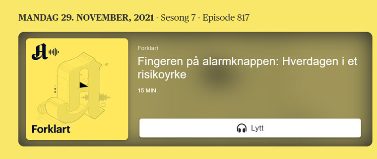 Aftenposten is using new ways to deliver its quality journalism, such as through podcasts.