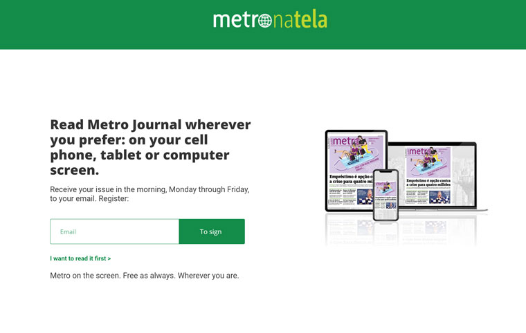 The Metro at Home has transformed into a successful digital newspaper delivered on a reputable platform.
