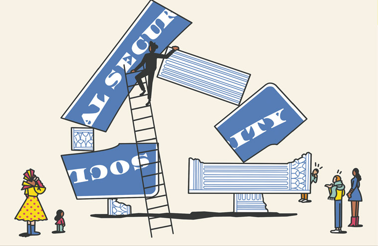 Financial considerations such as Social Security were featured prominently in the print supplement.