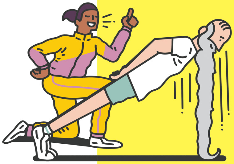 Physical fitness, as well as fiscal fitness, was addressed as a key to successful retirement.