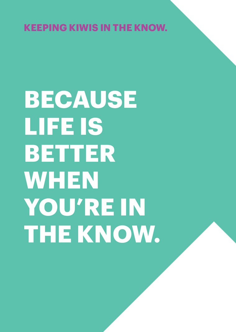 NZME defined its company's purpose as Keeping Kiwis in the Know. 