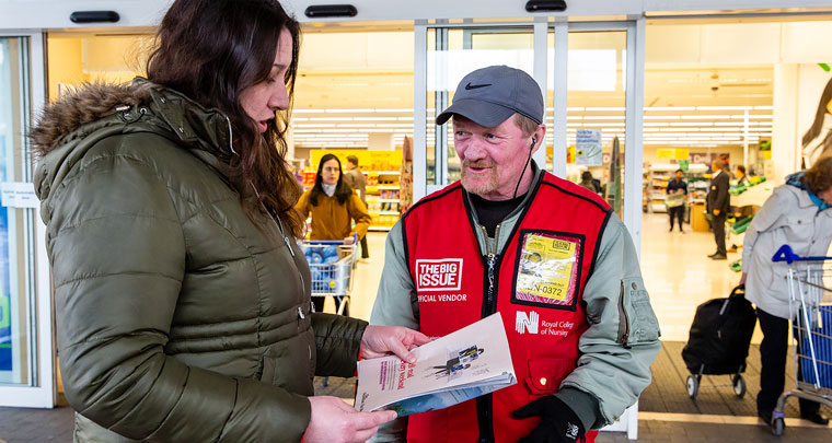 The Big Issue is sold on the streets by vendors vulnerable to homelessness, but COVID-19 meant they could no longer do so.