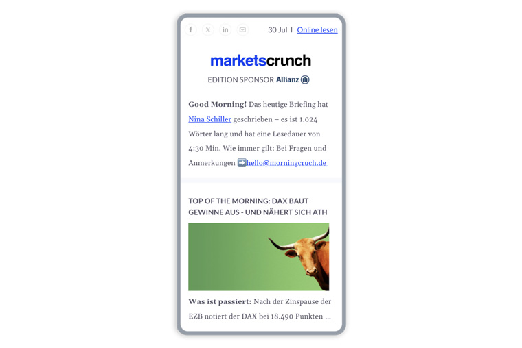 MorningCrunch is Germany’s leading business newsletter for Gen-Z and young professionals.