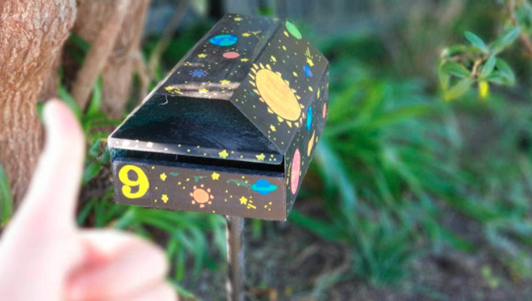 Readers were encouraged to decorate their letterboxes as part of Stuff's Lockdown Challenge.