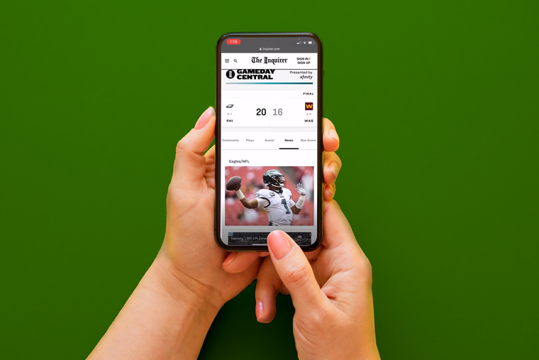 The Inquirer plans to build Gameday Central into a multisport platform that serves not just Eagles fans but also Flyers, Phillies, Sixers, and Union fans.