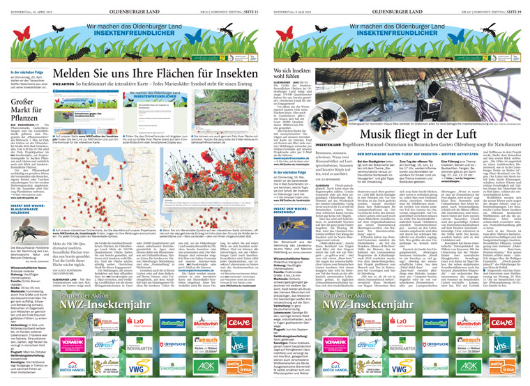 More than 30 different topic pages devoted to protecting insects and learning more about them were published during the campaign.