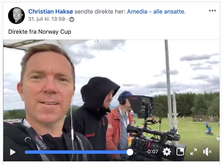 Project manager Christian Haksø meticulously scheduled coverage of the event.