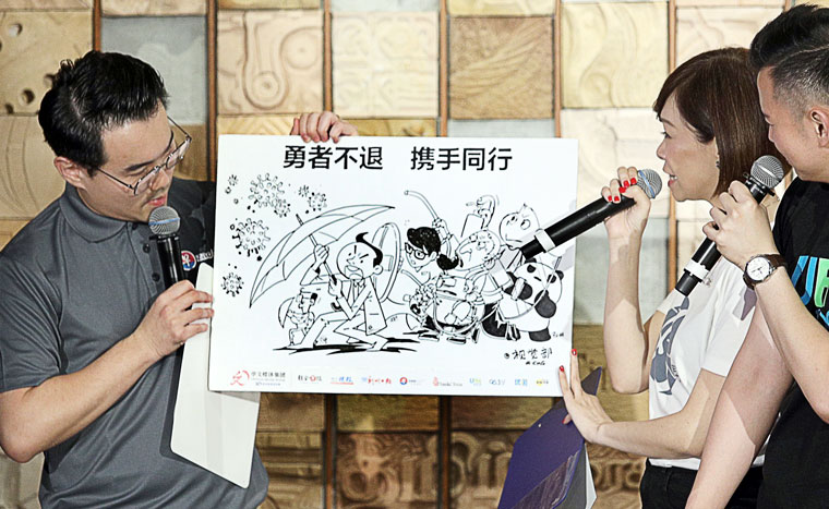Artworks dedicated to frontline staff were created and unveiled during the show.