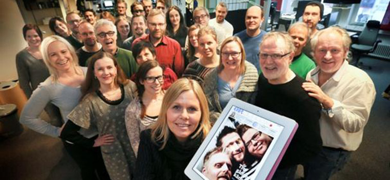 Realising change must come from within, MittMedia developed new programmes for its employees to make them part of the process.
