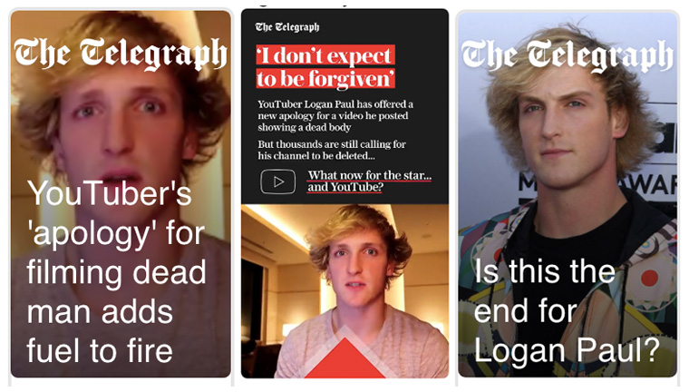 In response to Logan Paul's highly controversial decision to post a video of a suicide, The Telegraph developed a Snapchat Discover series that dug deeper than just reporting on the scandal.