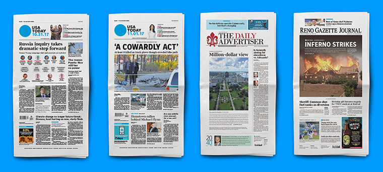 Countless design elements were examined carefully and made more consistent across more than 100 USA Today Network titles for a more unified look and feel that extends across digital and print.