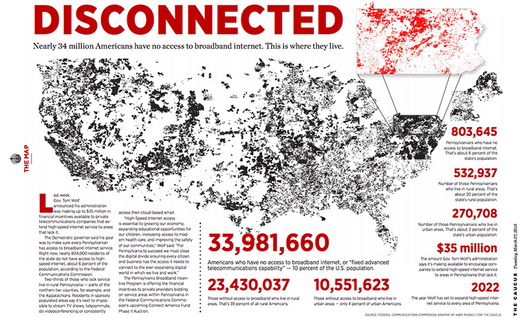 An insightful, sometimes shocking weekly feature called The Map provides a visual representation of subjects related to recent public policy.