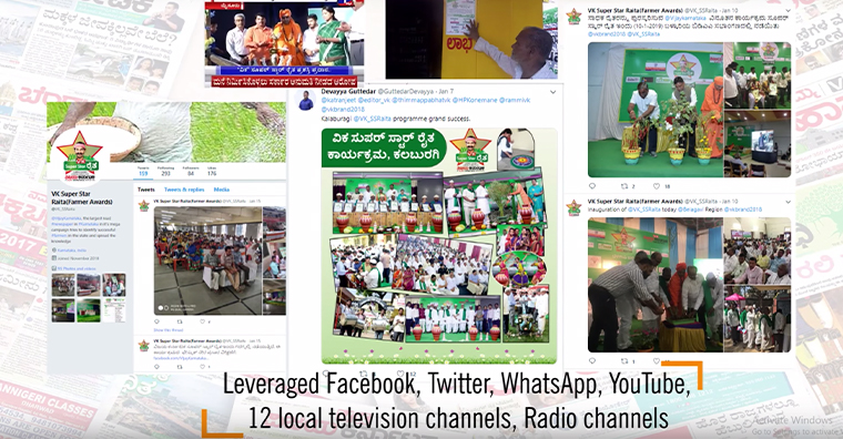 Social media played an important role in the Super Star Raita campaign.