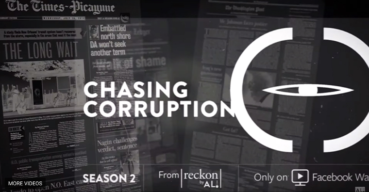Each eight-minute Chasing Corruption video tells a story of corruption that was broken by investigative journalists.