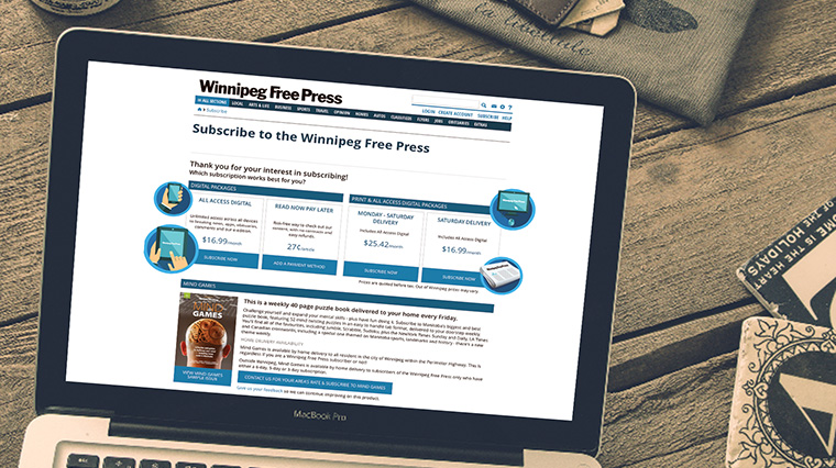 MPP Global's eSuite cloud platform helped Winnipeg Free Press develop a new revenue stream.