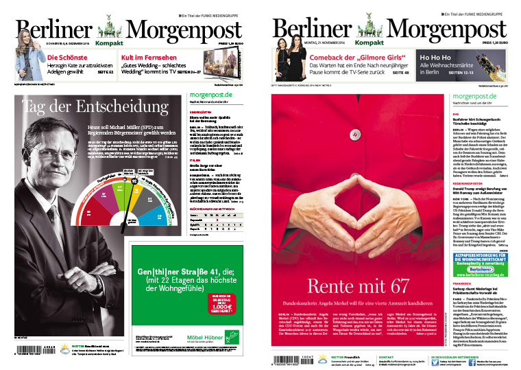 The Berliner Morgenpost conducted market research, which led to its decision to roll out a compact, tabloid option for readers.