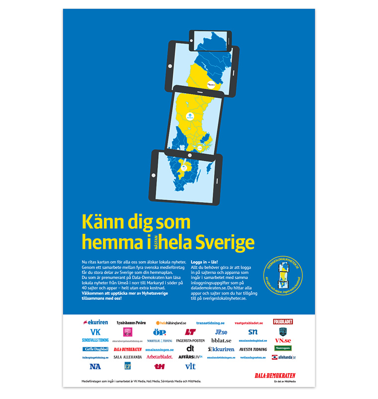 Paying subscribers now enjoy access to 40 sites and apps from five publishers across Sweden.