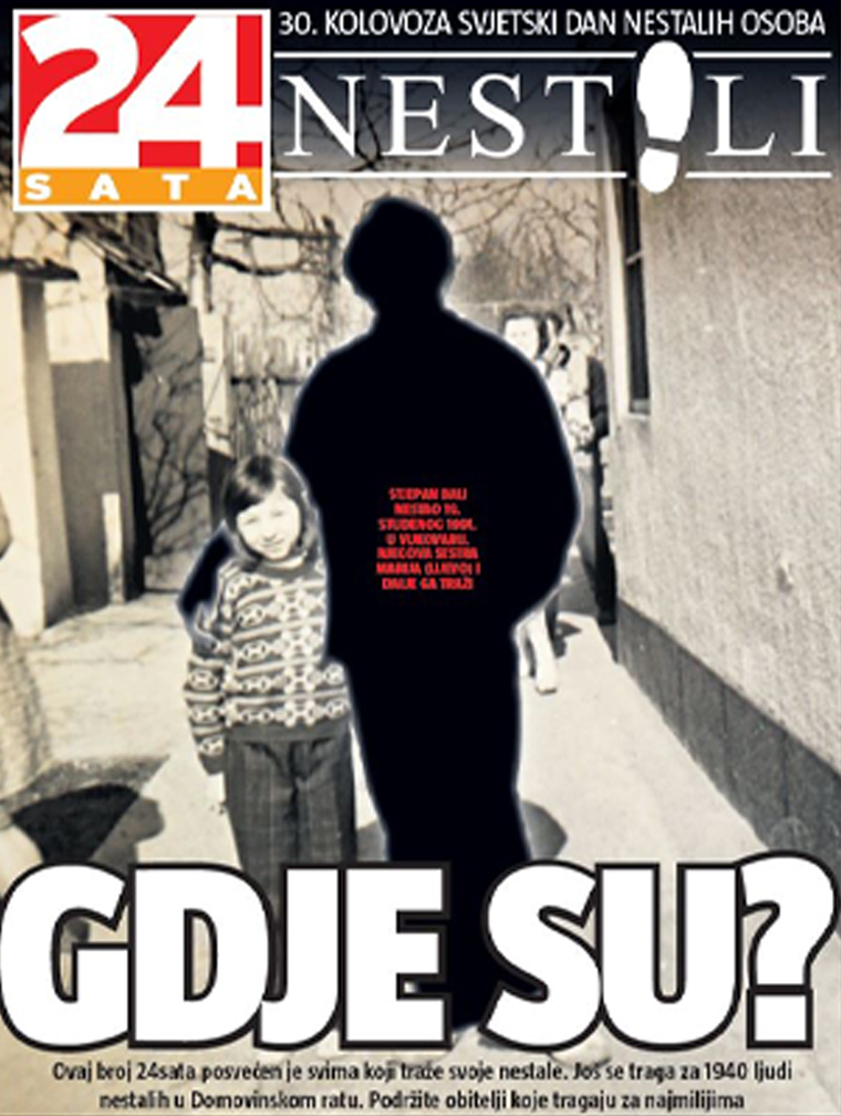 Each cover story included a black silhouette representing the missing person.