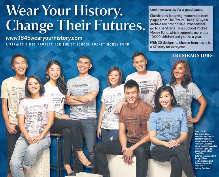 Each historical front page was carefully handpicked to celebrate the news media company’s history and heritage.