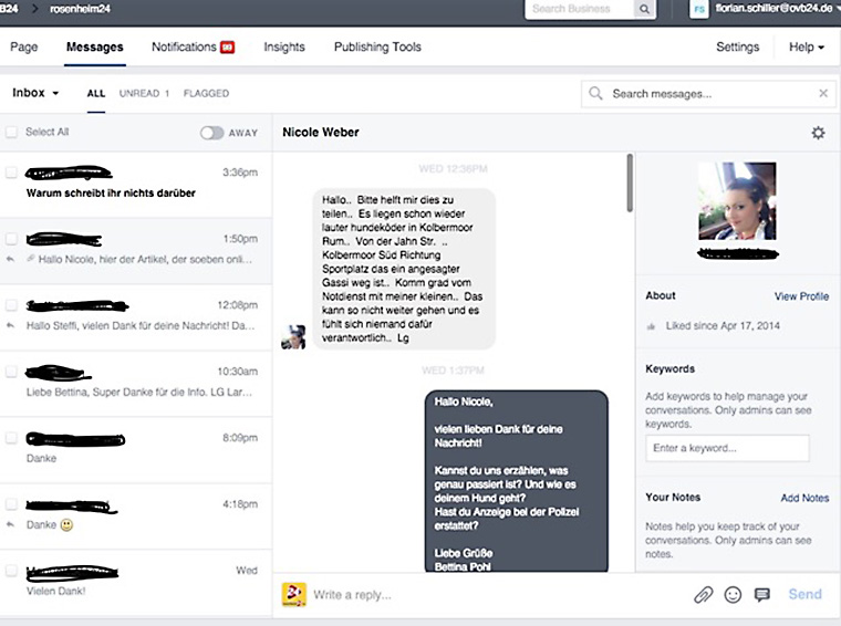 Not only does Facebook make it easy to gather story leads, it also allows reports to converse with a source instantly and easily verify the credibility of a lead.
