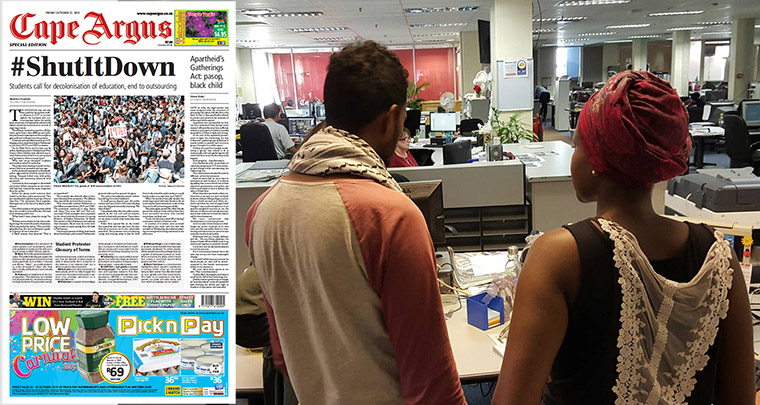 Student co-editors worked side-by-side with newsroom staff, but the students were given the most control over editorial decisions.