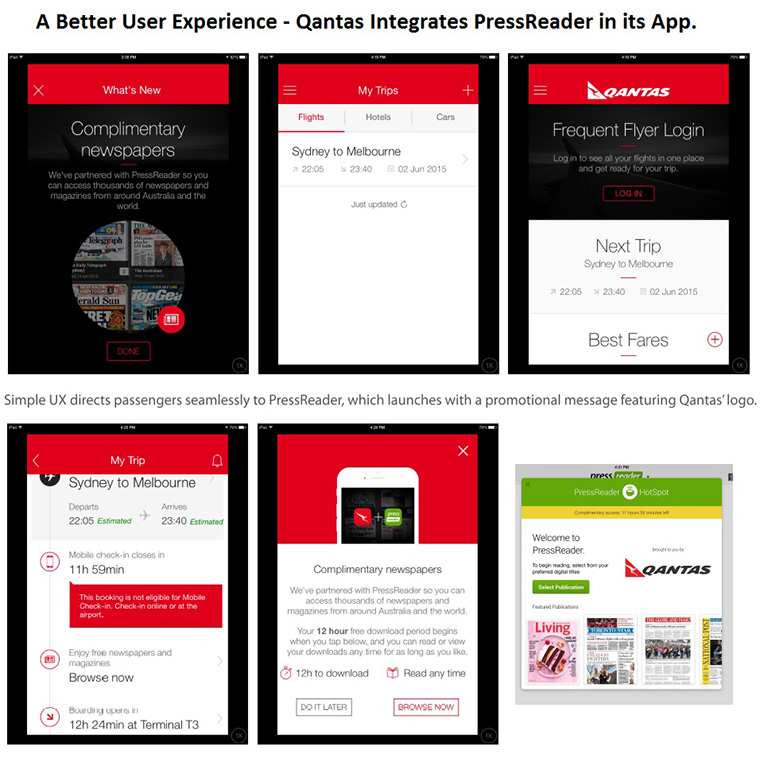 Quants offers a better user experience by integrating PressReader in its mobile app.