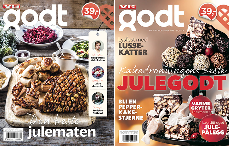 Content from Godt.no, one of Schibsted's existing online properties, is used to produce the print version. Using an existing resource keeps the cost of producing it in check.