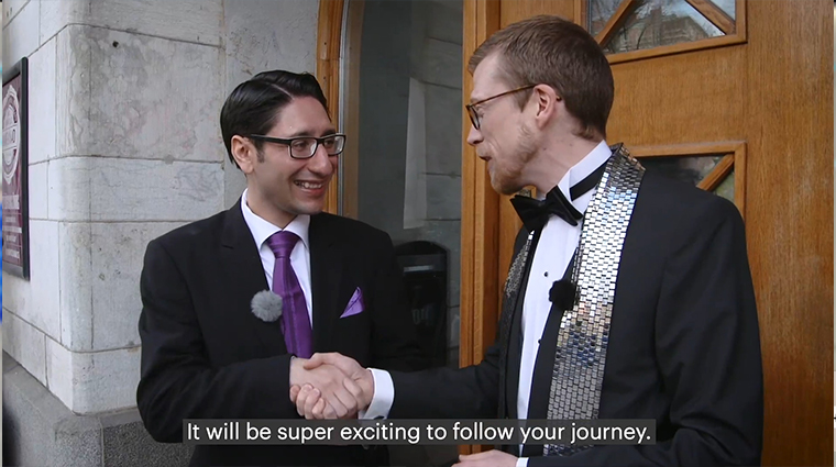 End-Up winner Max Mohammadi was selected from more than a thousand entries, and Tele2 provided all the administration necessary to get his business started. 