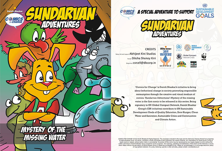 Dainik Bhaskar's comics target young readers to promote responsible consumption.
