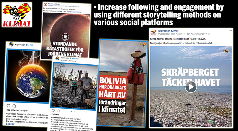 Expressen revamped its climate change coverage to make it more exciting across all platforms and grab readers' attention in new ways.