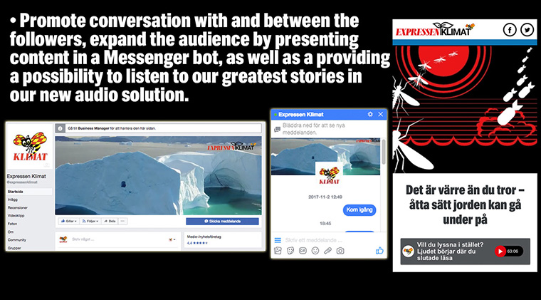 The storytelling approach to climate coverage proved engaging and generated a huge response.