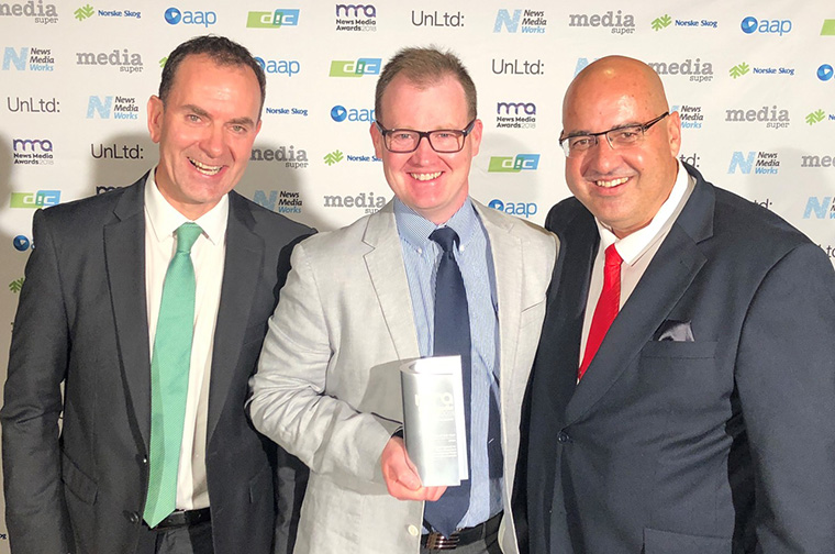 NRM's "A Digital Playbook for Every Newsroom" initiative earned an Innovation of the Year award at the NewsMediaWorks News Media Awards in Sydney.