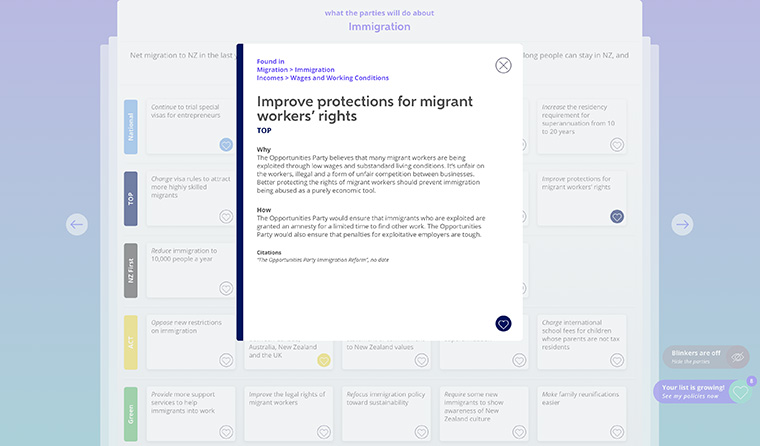Policy editors create descriptions about candidates’ policy positions in a format that is easy to understand and consistent, helping voters more easily compare their choices.