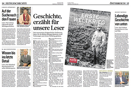 A project by Kleine Zeitung that offers knowledge beyond daily news through history storytelling.