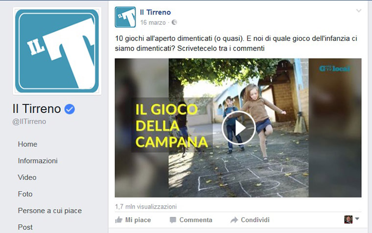 The team at Il Tirreno more than doubled the number of videos it was able to create, which led to an increase in Facebook interactions and shares.