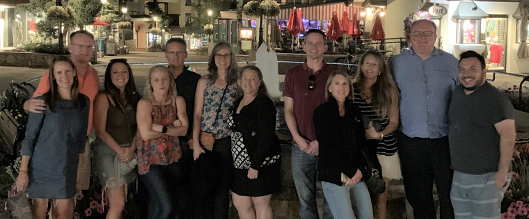 One of many casual evenings on the town among Vail Roundtable participants.
