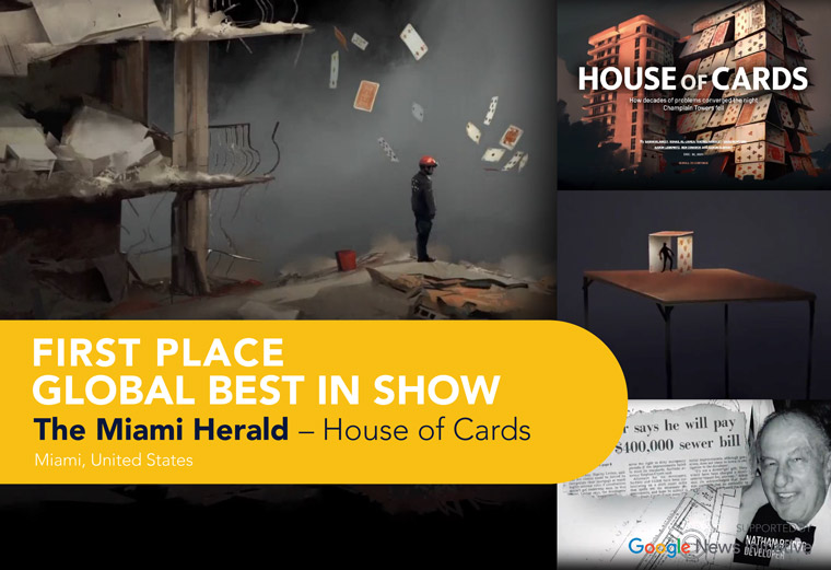 The Miami Herald has won several awards for its "House of Cards" multi-media journalism initiative, including a Pulitzer Prize.