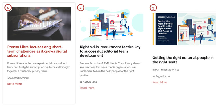 The latest INMA Knows category features best practices in HR and people management worldwide.