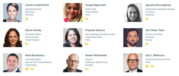 Speakers will include media thought leaders and case studies from around the world.