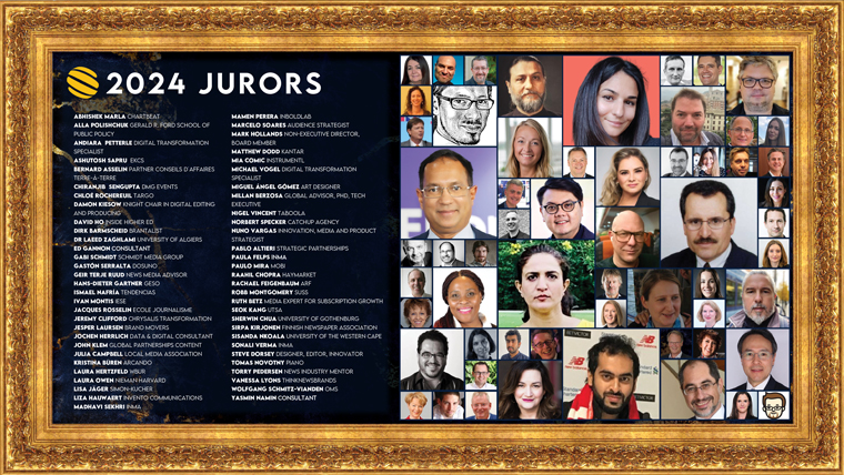 The jury of 60 media specialists/executives from around the world made the final winners list.