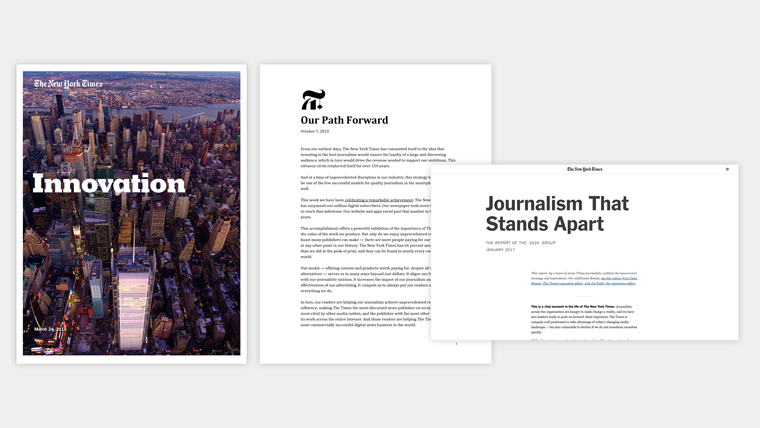 The New York Times is one of five case studies featured in the report.