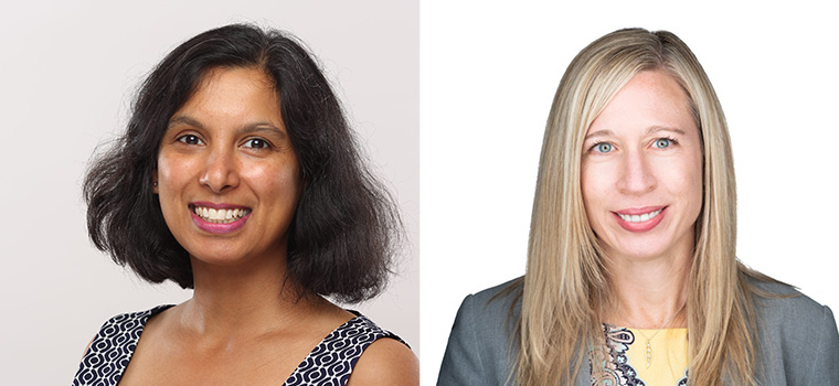 Sonali Verma (left) will head INMA's new Generative Ai Initiative while Amalie Nash (right) will lead the Newsroom Transformation Initiative.